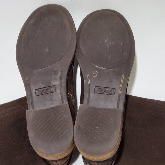 BOSI Brown Leather/Suede Boots US6 EU36 - Picture 8 of 8